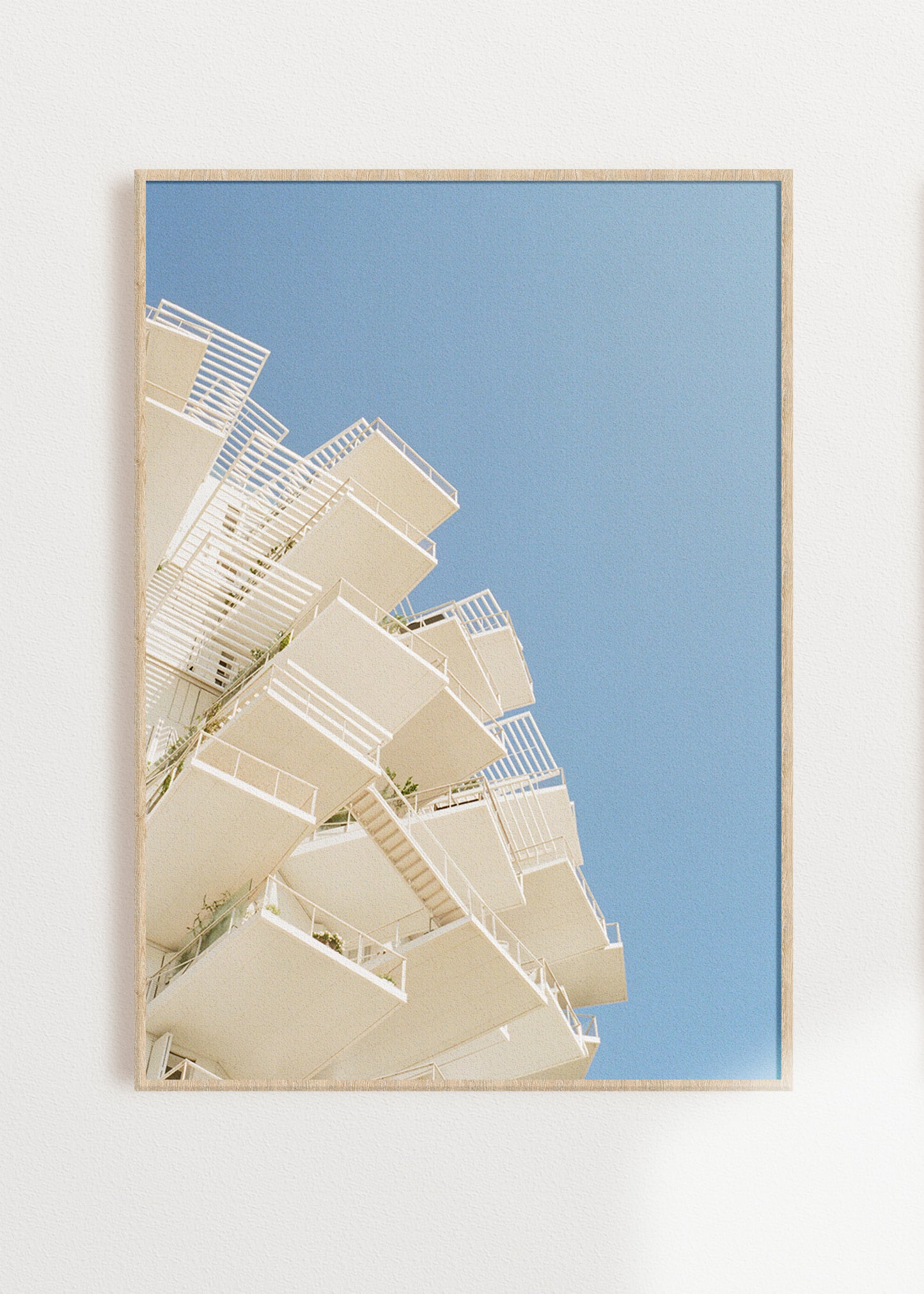 Gerahmter Kunstdruck "Weißer Baum"