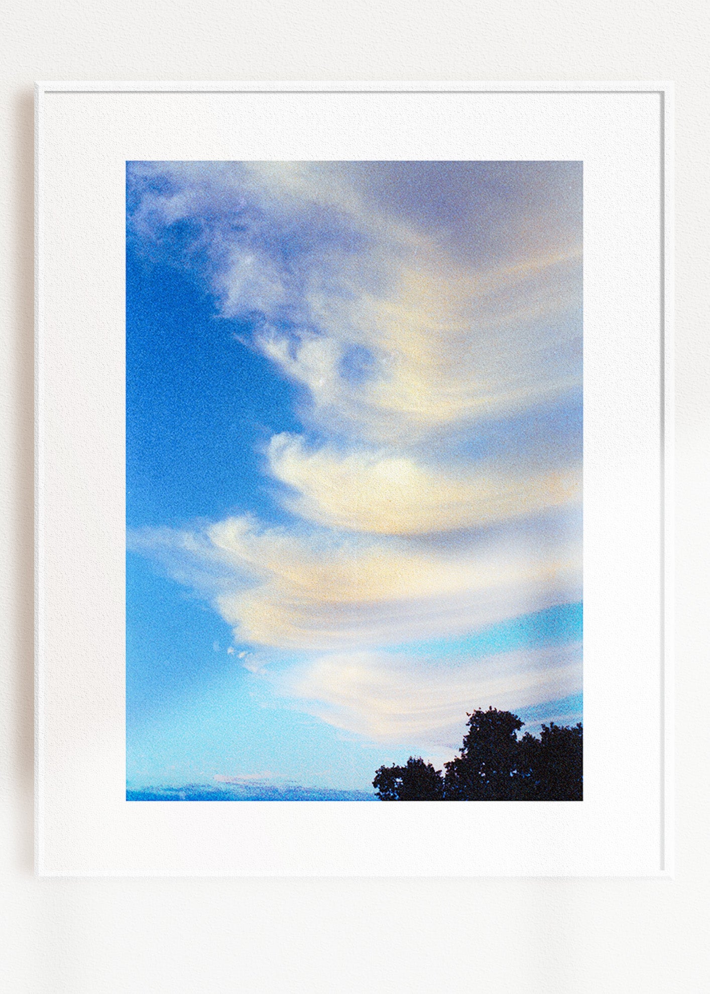 Gerahmter Kunstdruck "Wolken"