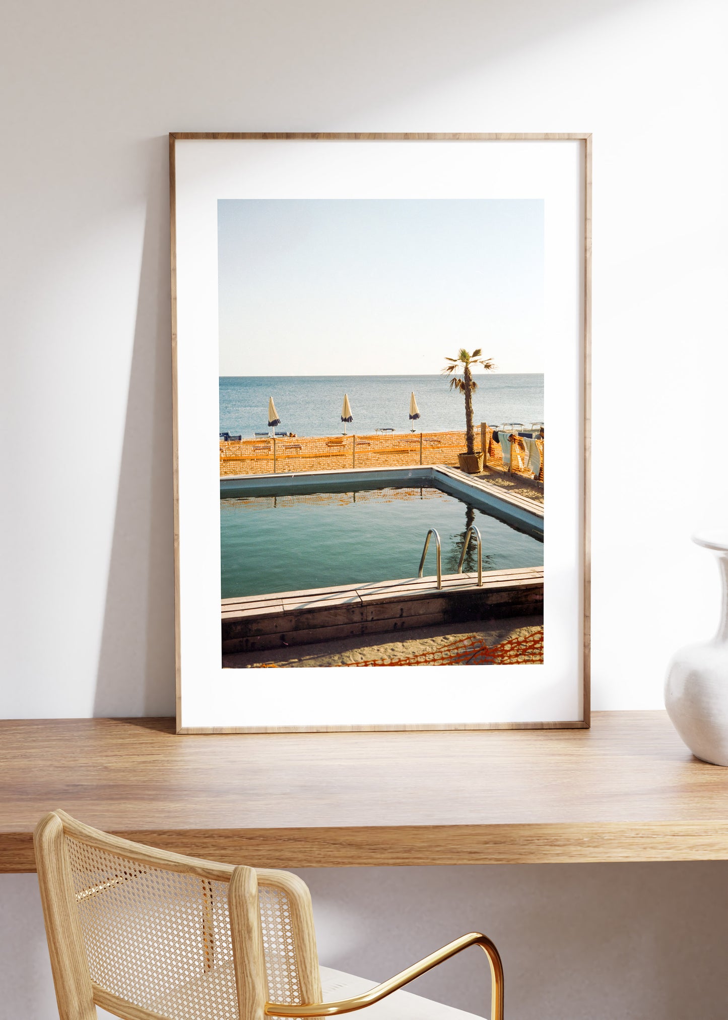 Gerahmter Kunstdruck "Pool"
