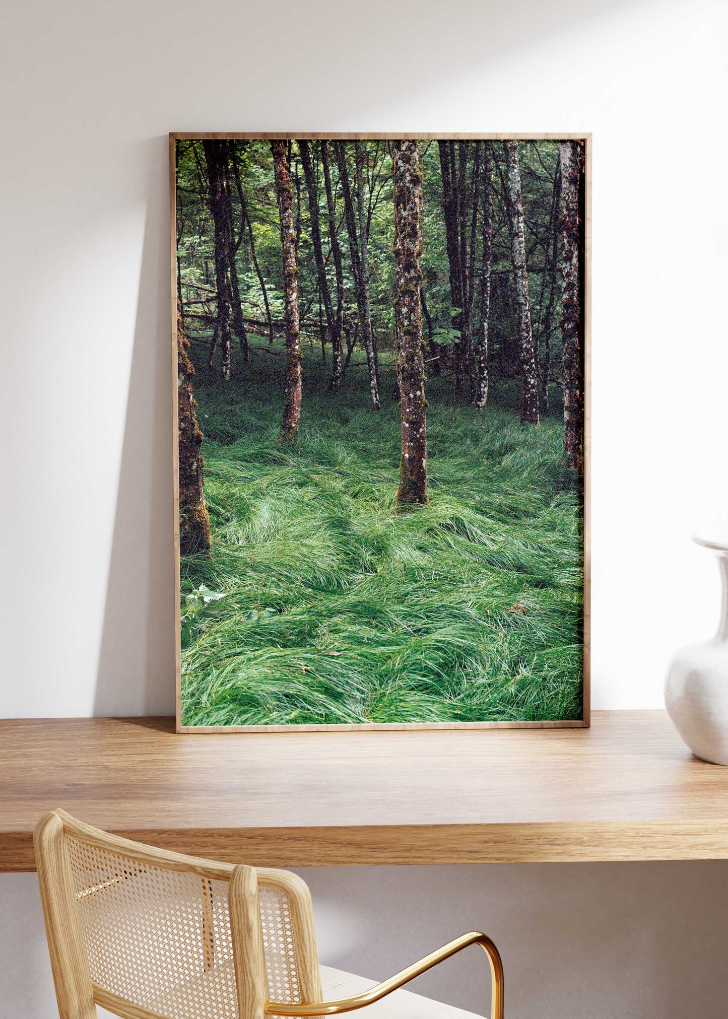 Gerahmter Kunstdruck "Verwunschener Wald 2"
