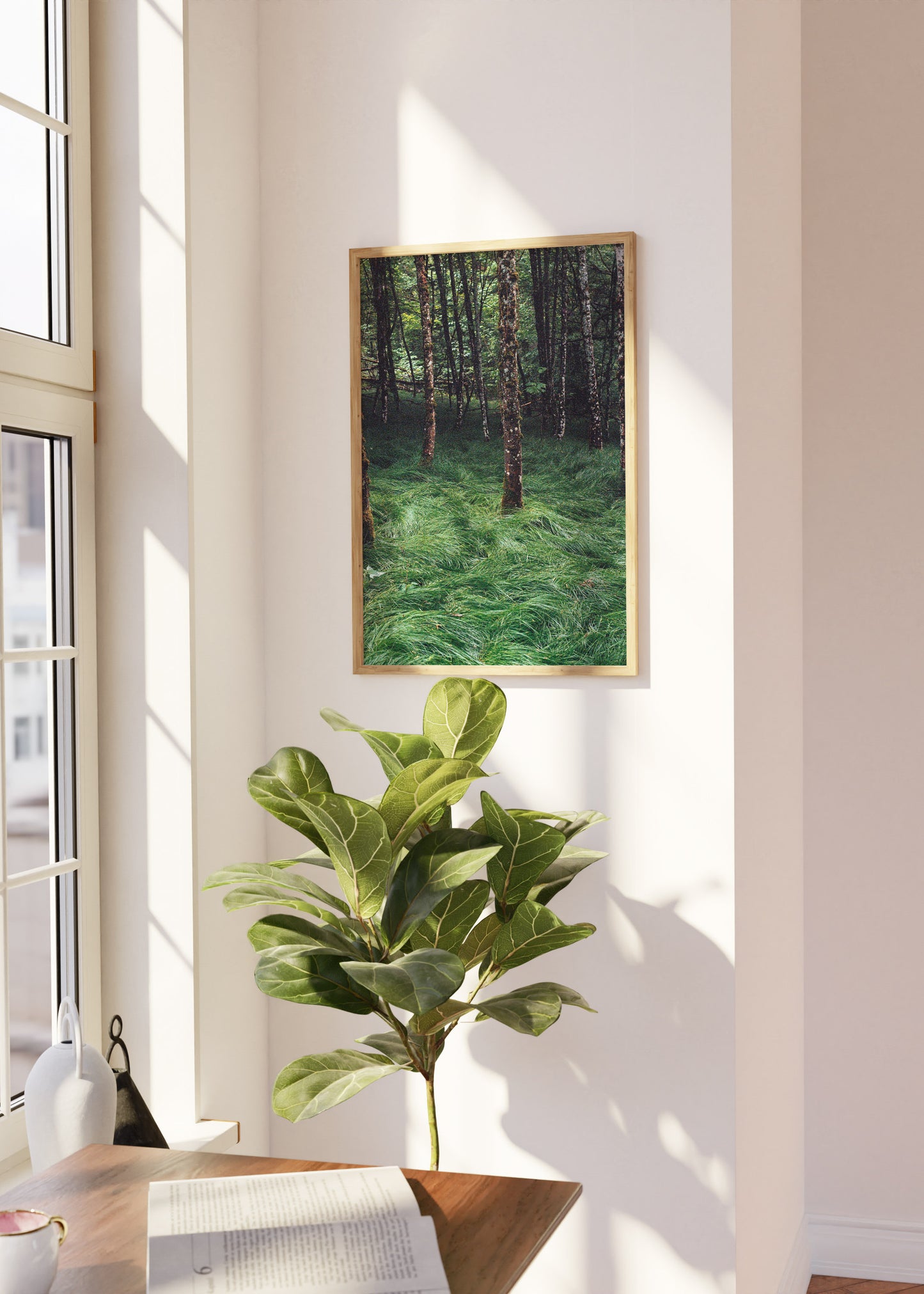 Gerahmter Kunstdruck "Verwunschener Wald 2"