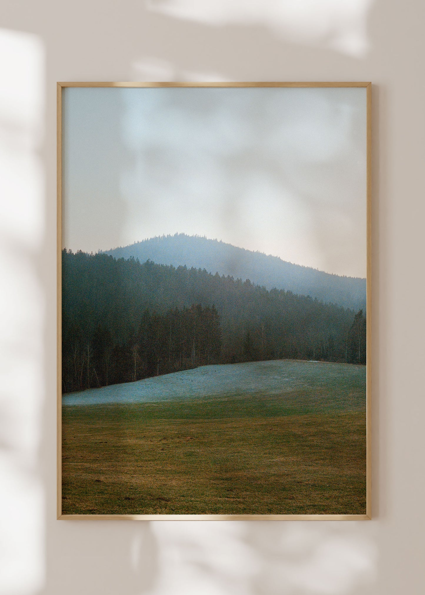 Gerahmter Kunstdruck "Wald, Linien"