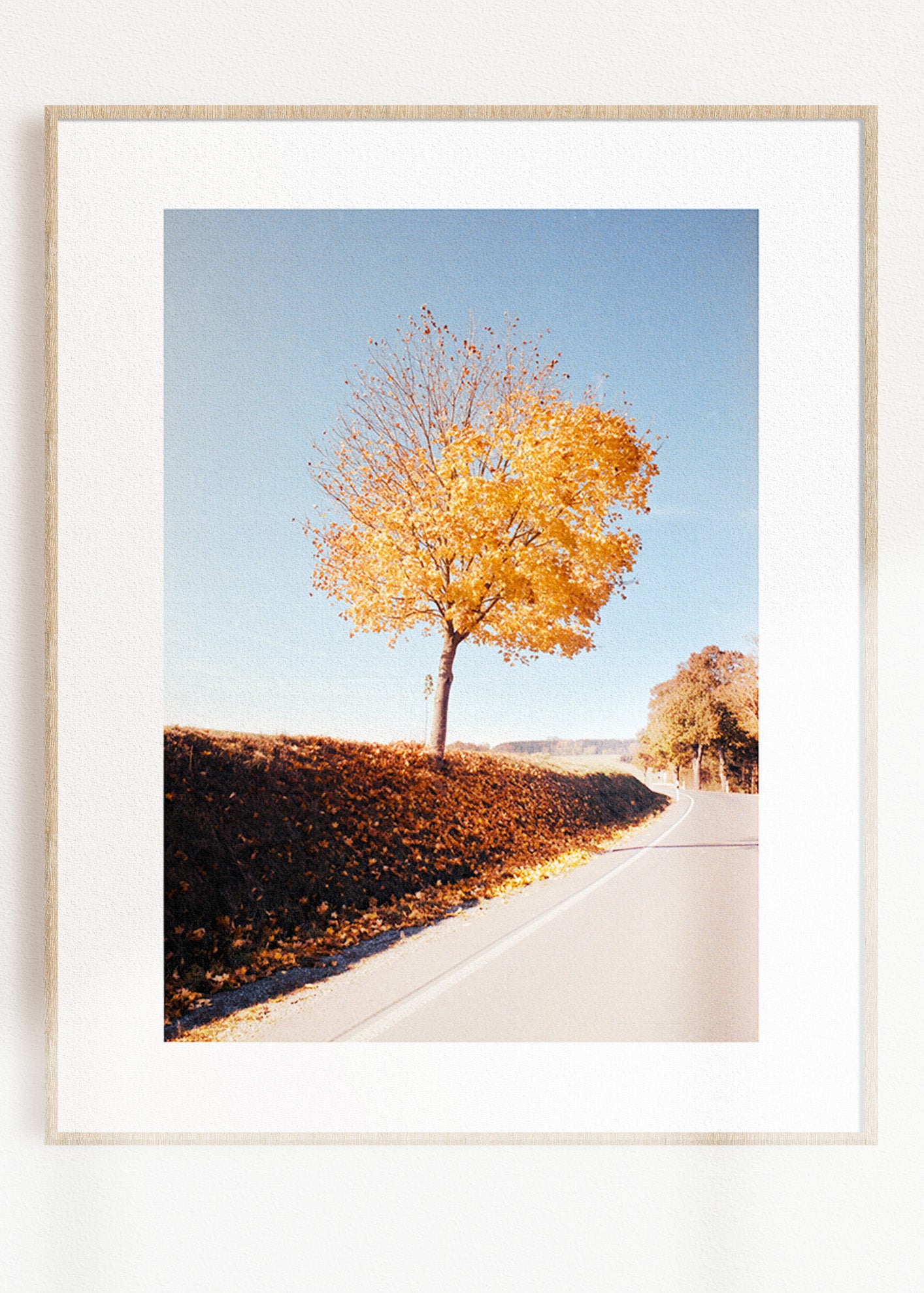Gerahmter Kunstdruck "Herbstbaum"