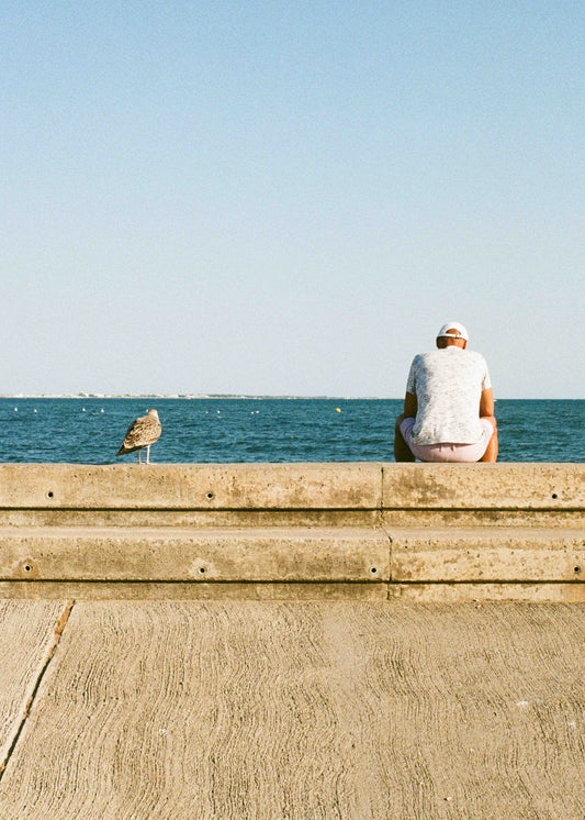 Gerahmter Kunstdruck "What a day, huh?"