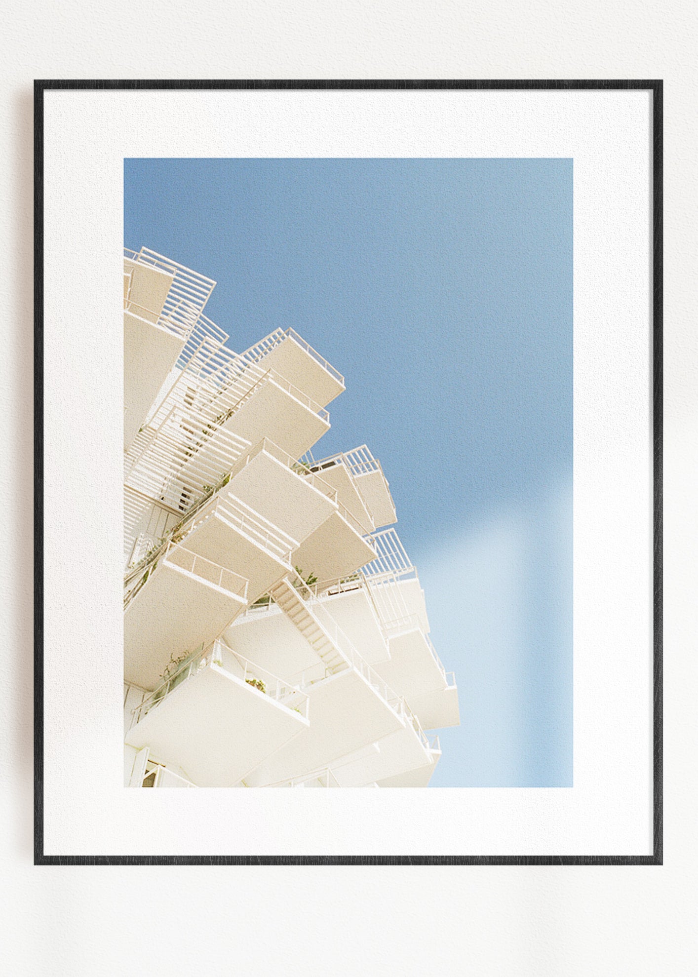 Gerahmter Kunstdruck "Weißer Baum"