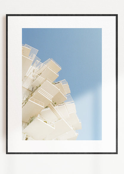 Gerahmter Kunstdruck "Weißer Baum"