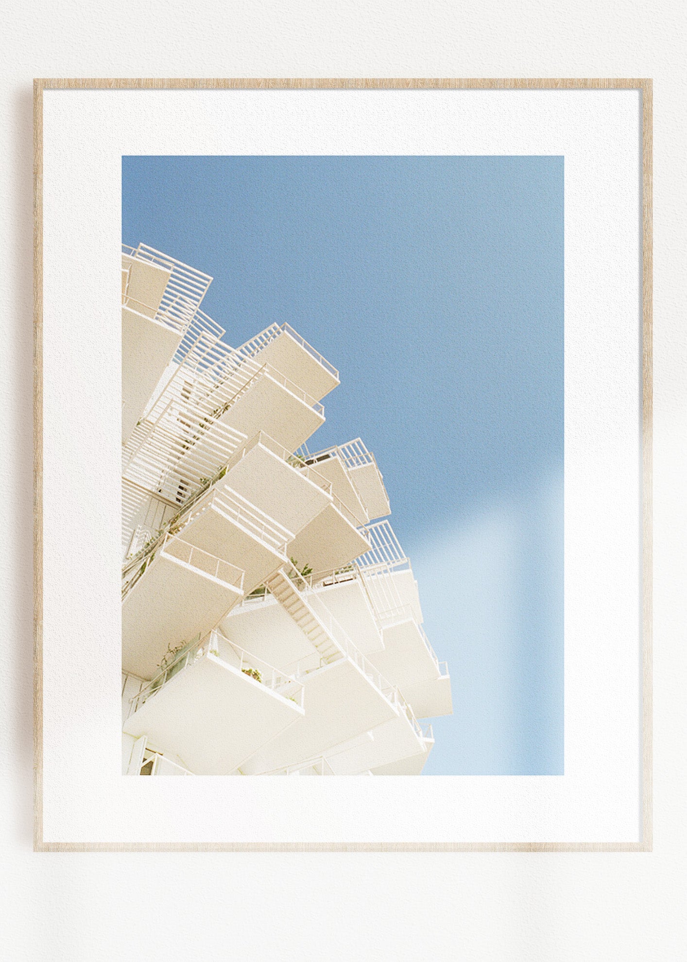 Gerahmter Kunstdruck "Weißer Baum"