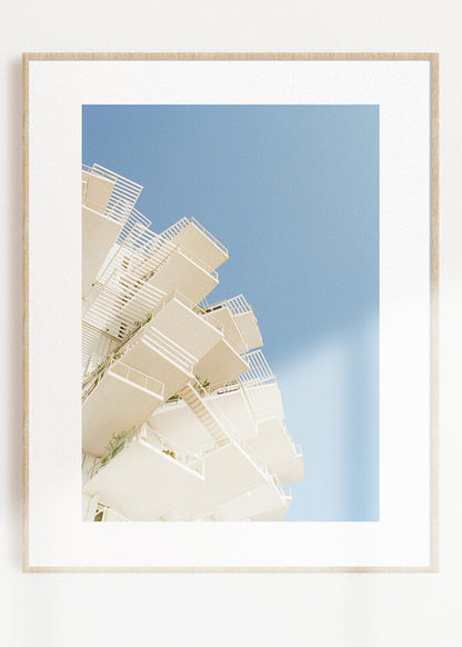 Gerahmter Kunstdruck "Weißer Baum"