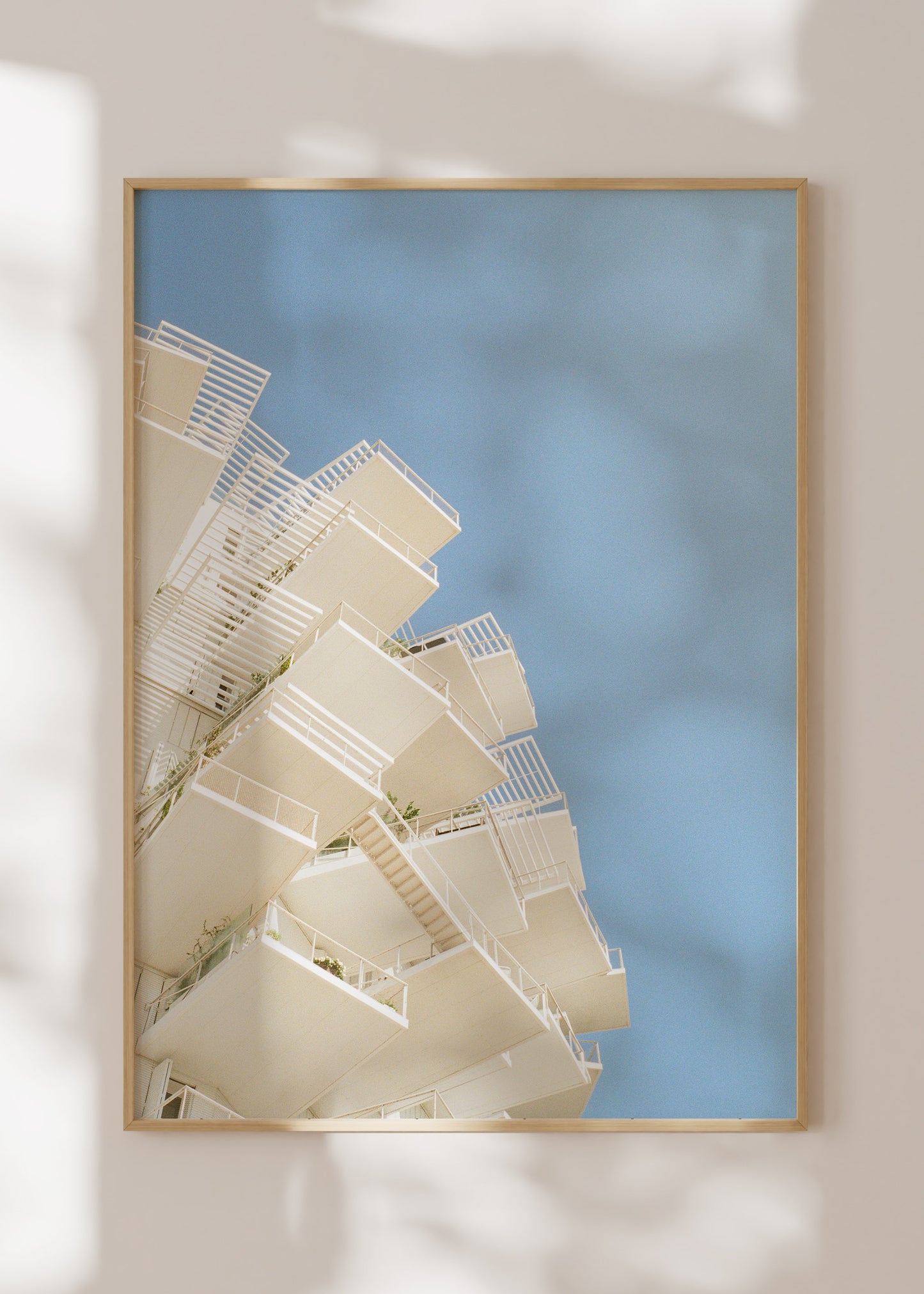 Gerahmter Kunstdruck "Weißer Baum"