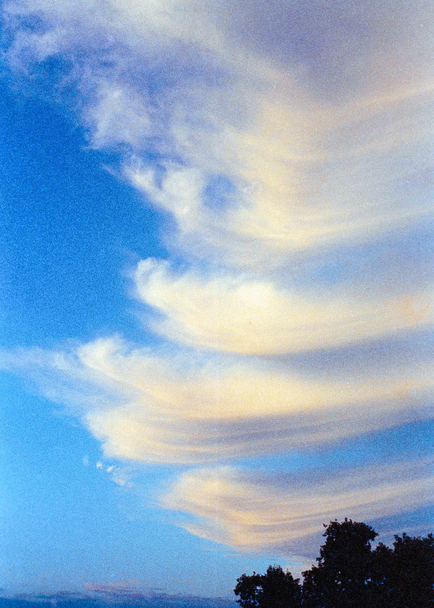 Gerahmter Kunstdruck "Wolken"