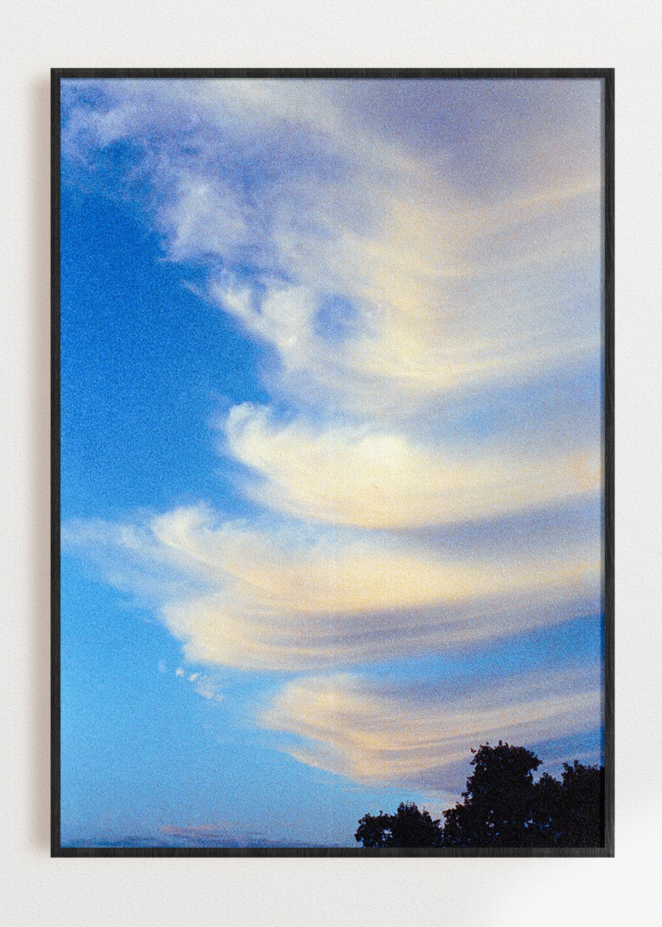 Gerahmter Kunstdruck "Wolken"