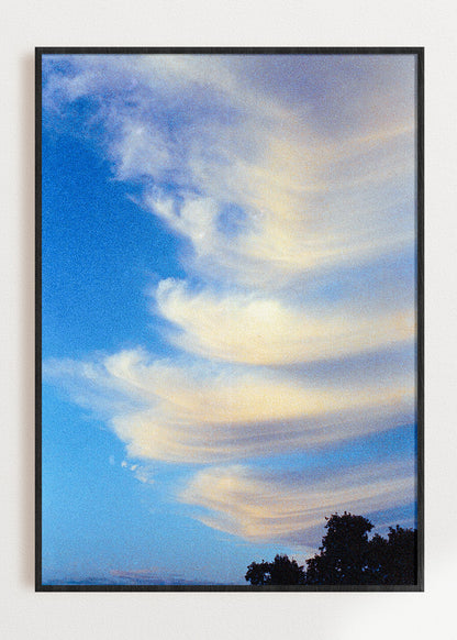 Gerahmter Kunstdruck "Wolken"