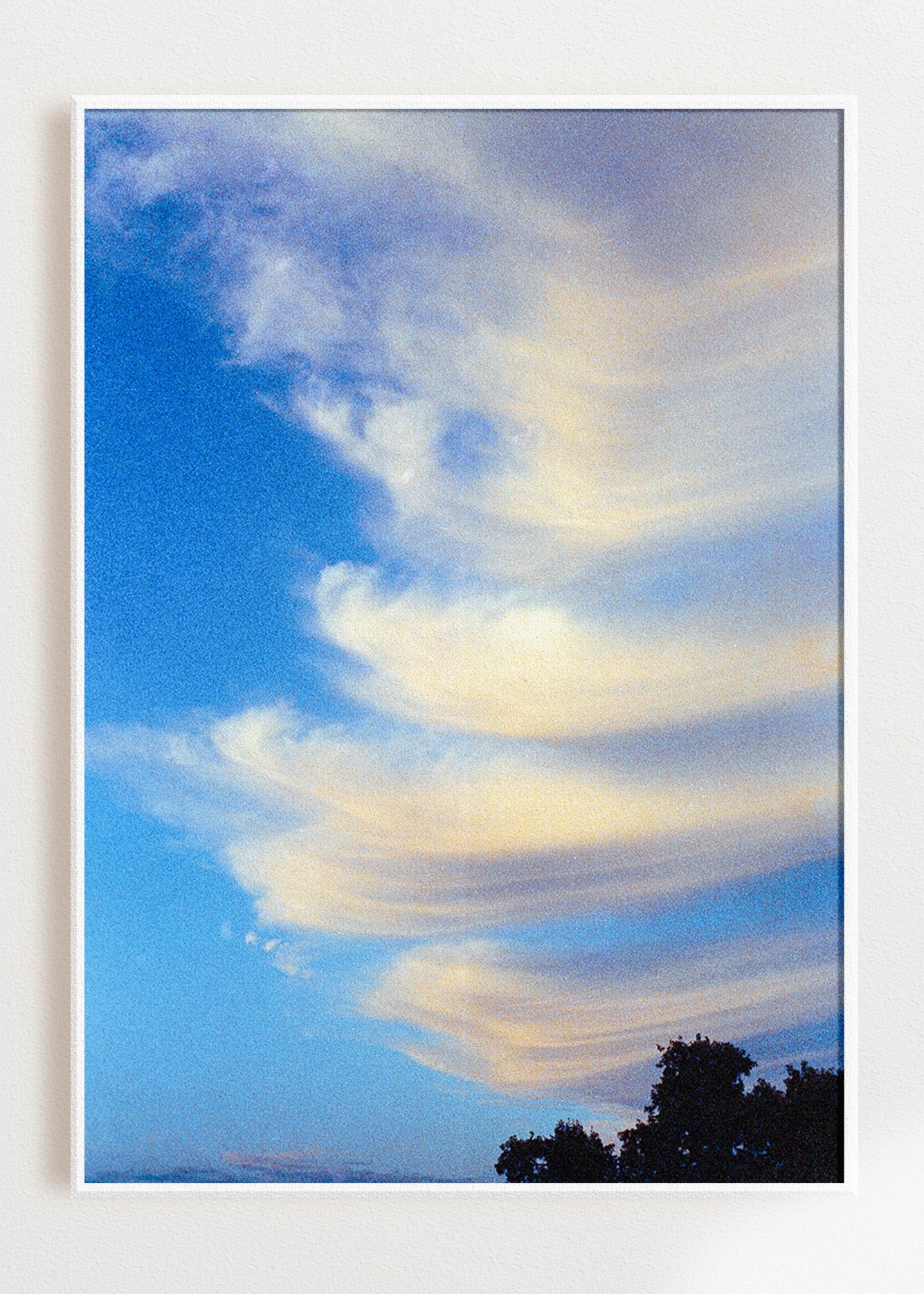 Gerahmter Kunstdruck "Wolken"