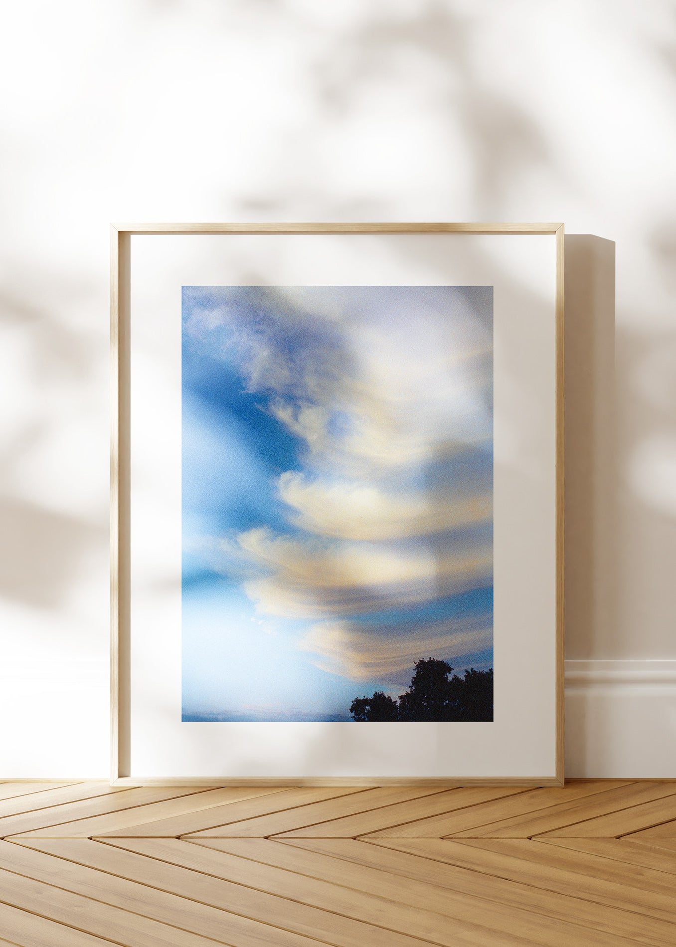 Gerahmter Kunstdruck "Wolken"