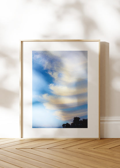Gerahmter Kunstdruck "Wolken"