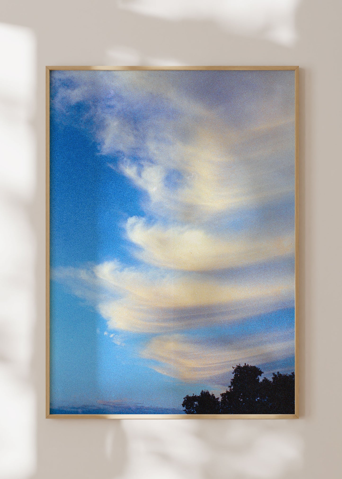 Gerahmter Kunstdruck "Wolken"