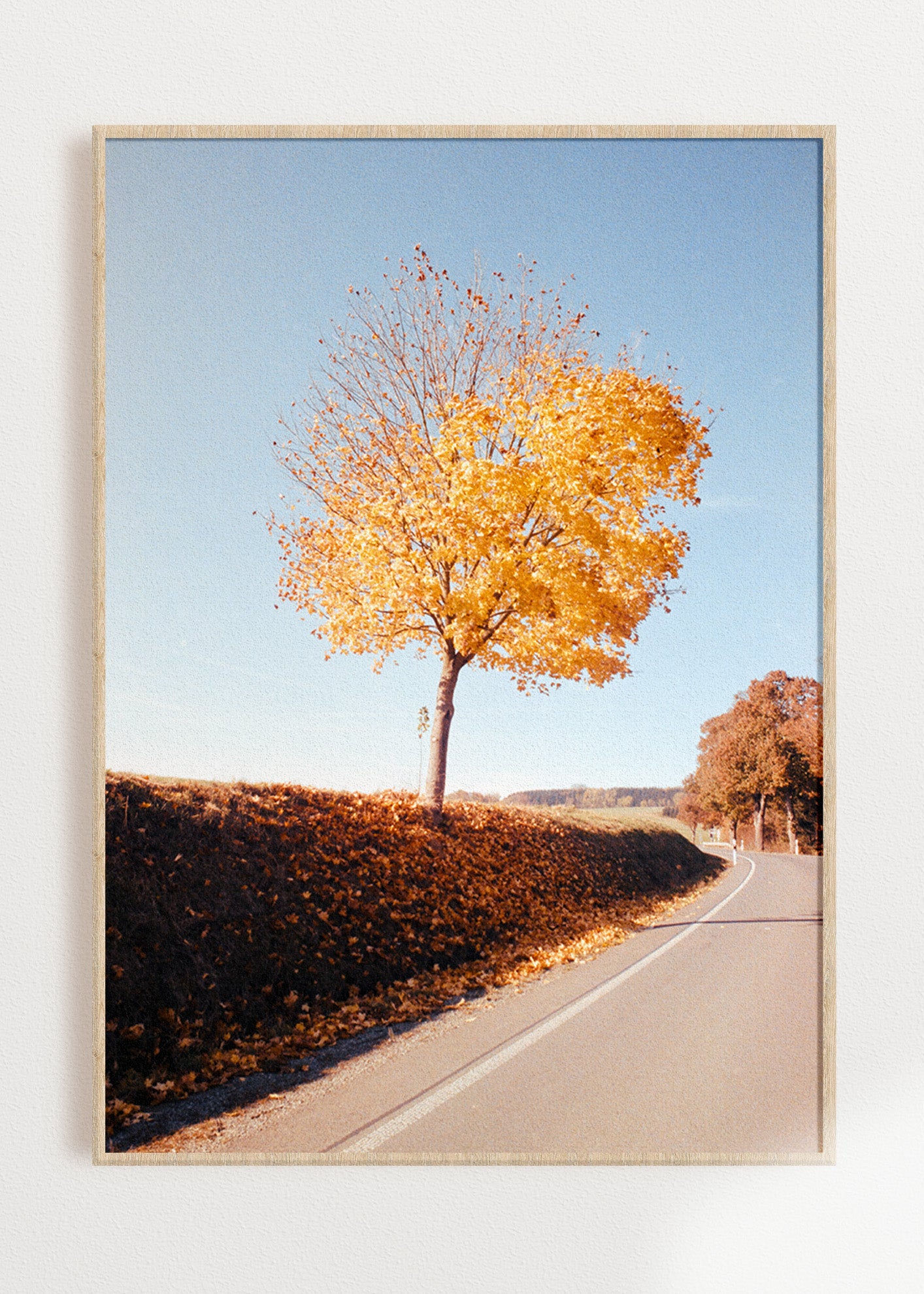 Gerahmter Kunstdruck "Herbstbaum"