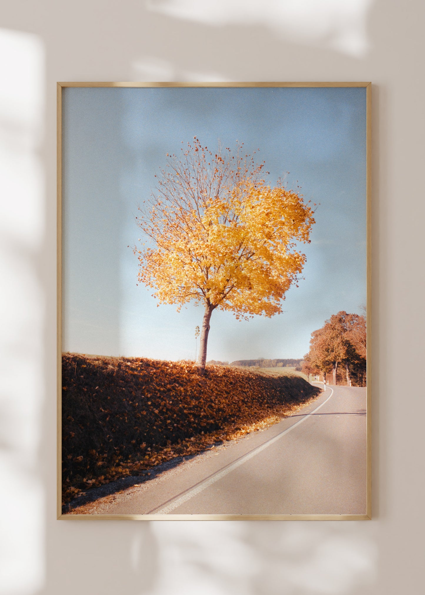 Gerahmter Kunstdruck "Herbstbaum"