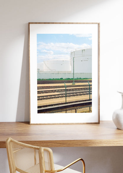 Gerahmter Kunstdruck "Industrielle Sachlichkeit"