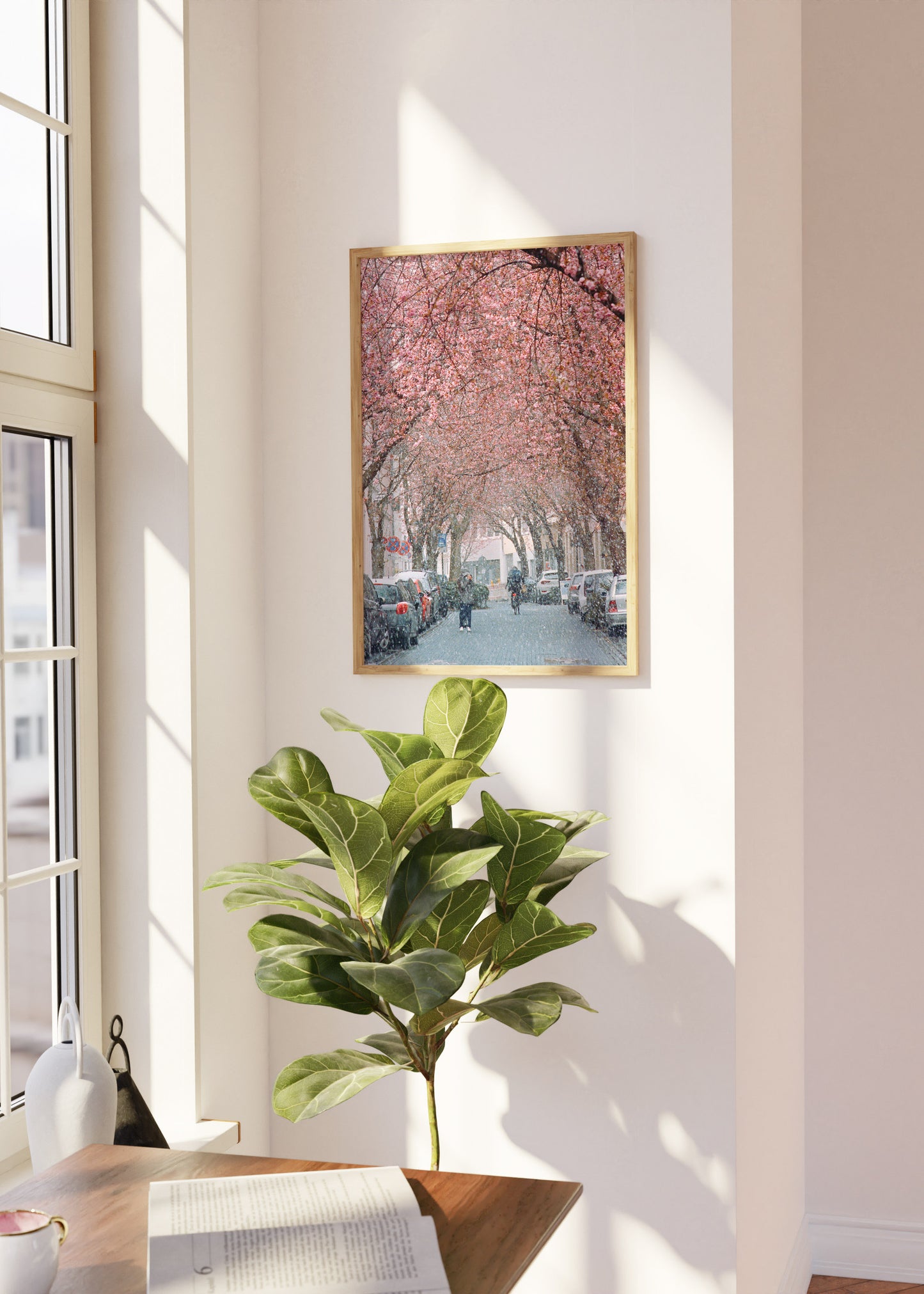 Gerahmter Kunstdruck "Kirschblüte Bonn 1"