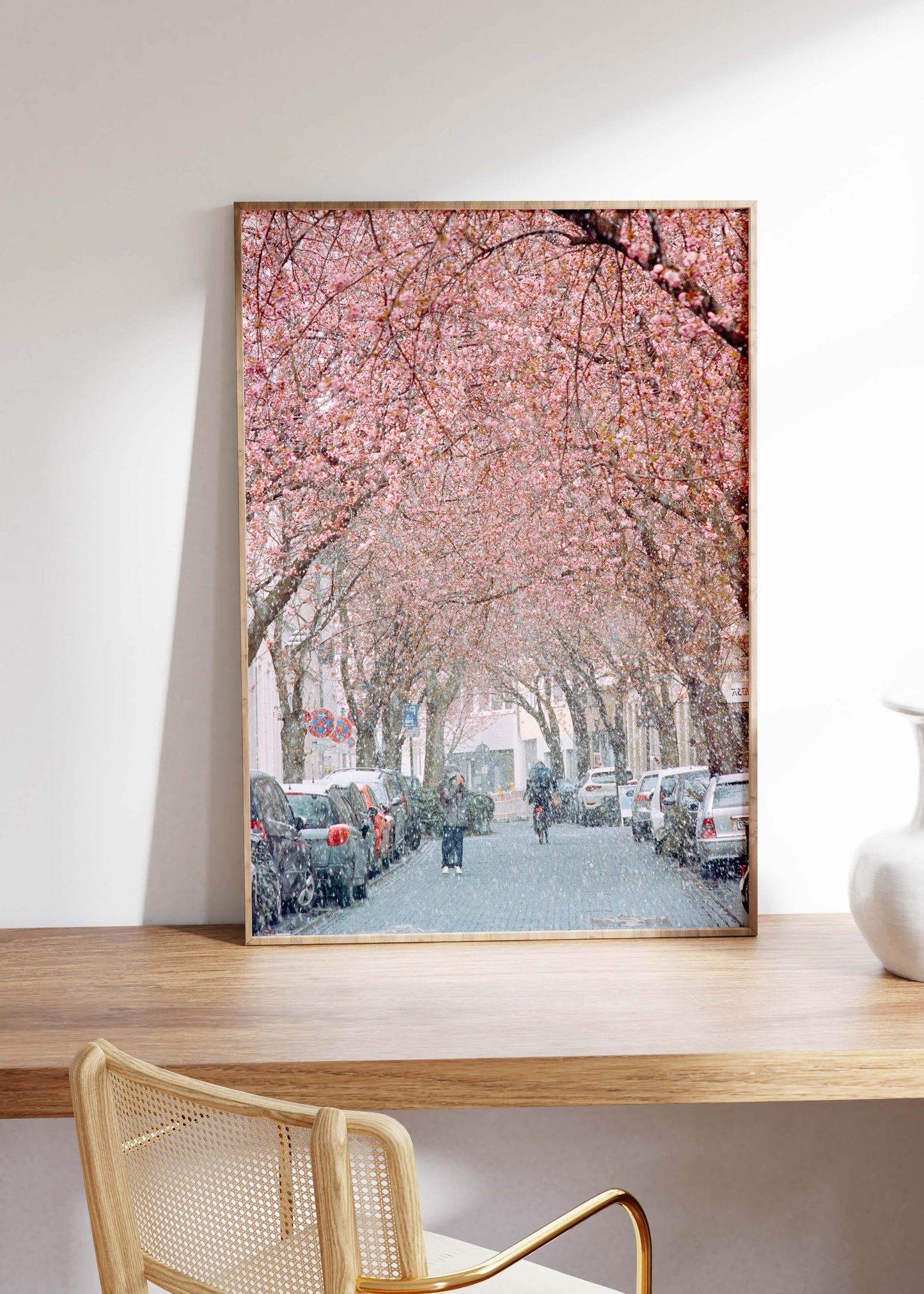 Gerahmter Kunstdruck "Kirschblüte Bonn 1"