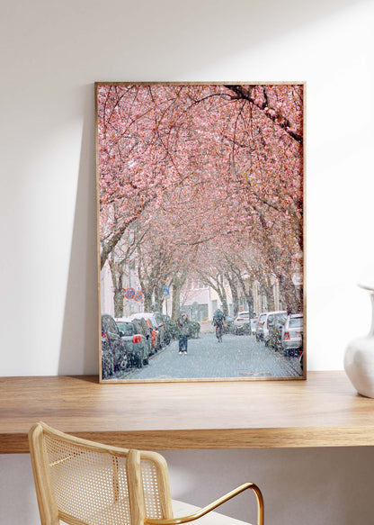 Gerahmter Kunstdruck "Kirschblüte Bonn 1"