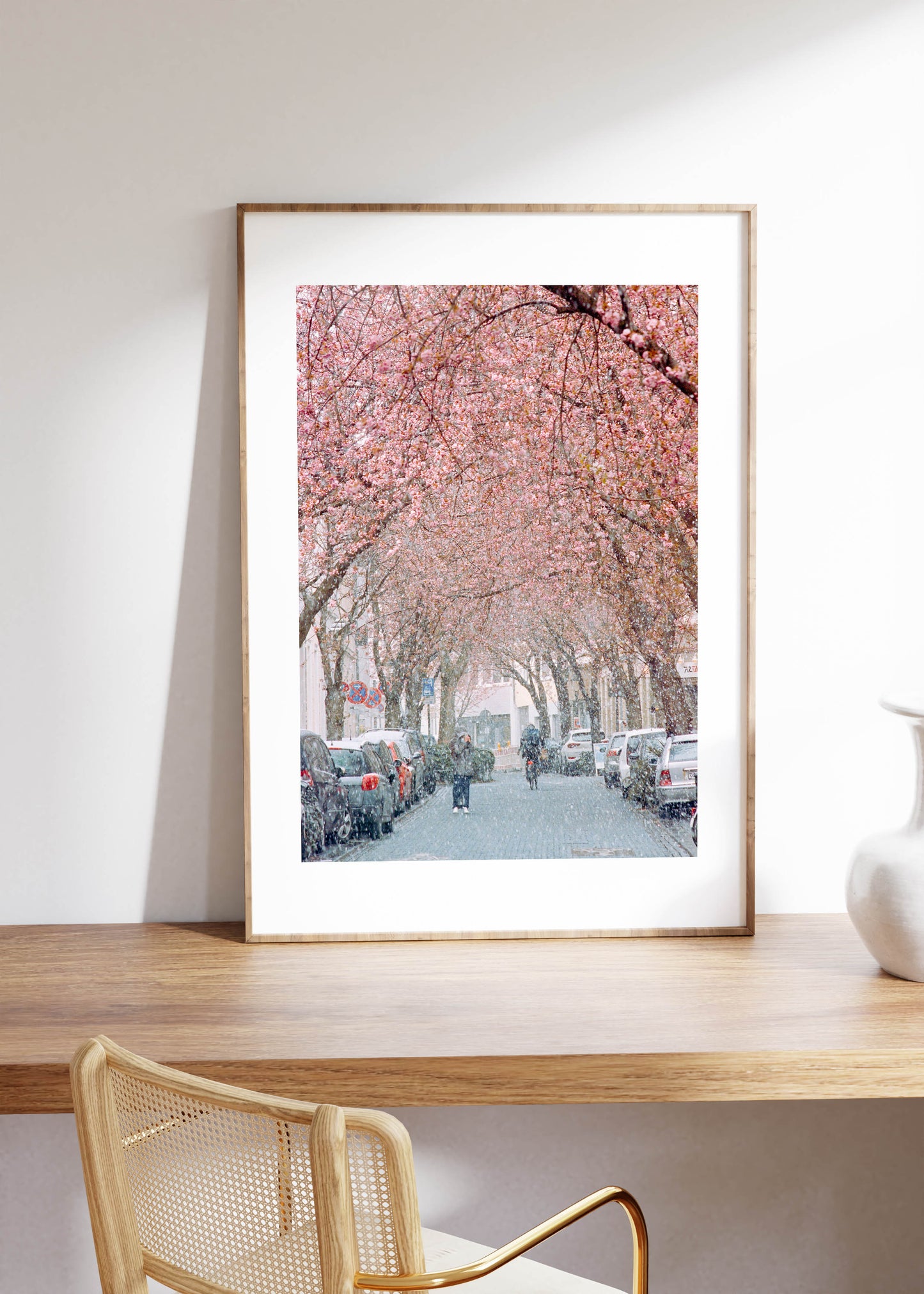 Gerahmter Kunstdruck "Kirschblüte Bonn 1"