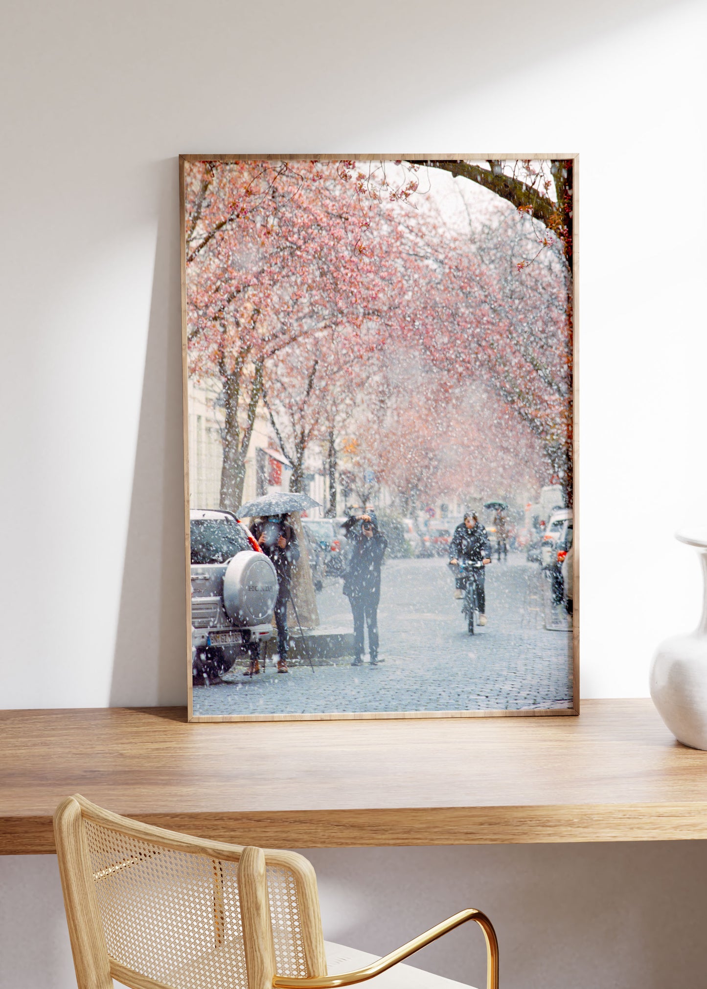 Gerahmter Kunstdruck "Kirschblüte Bonn 2"