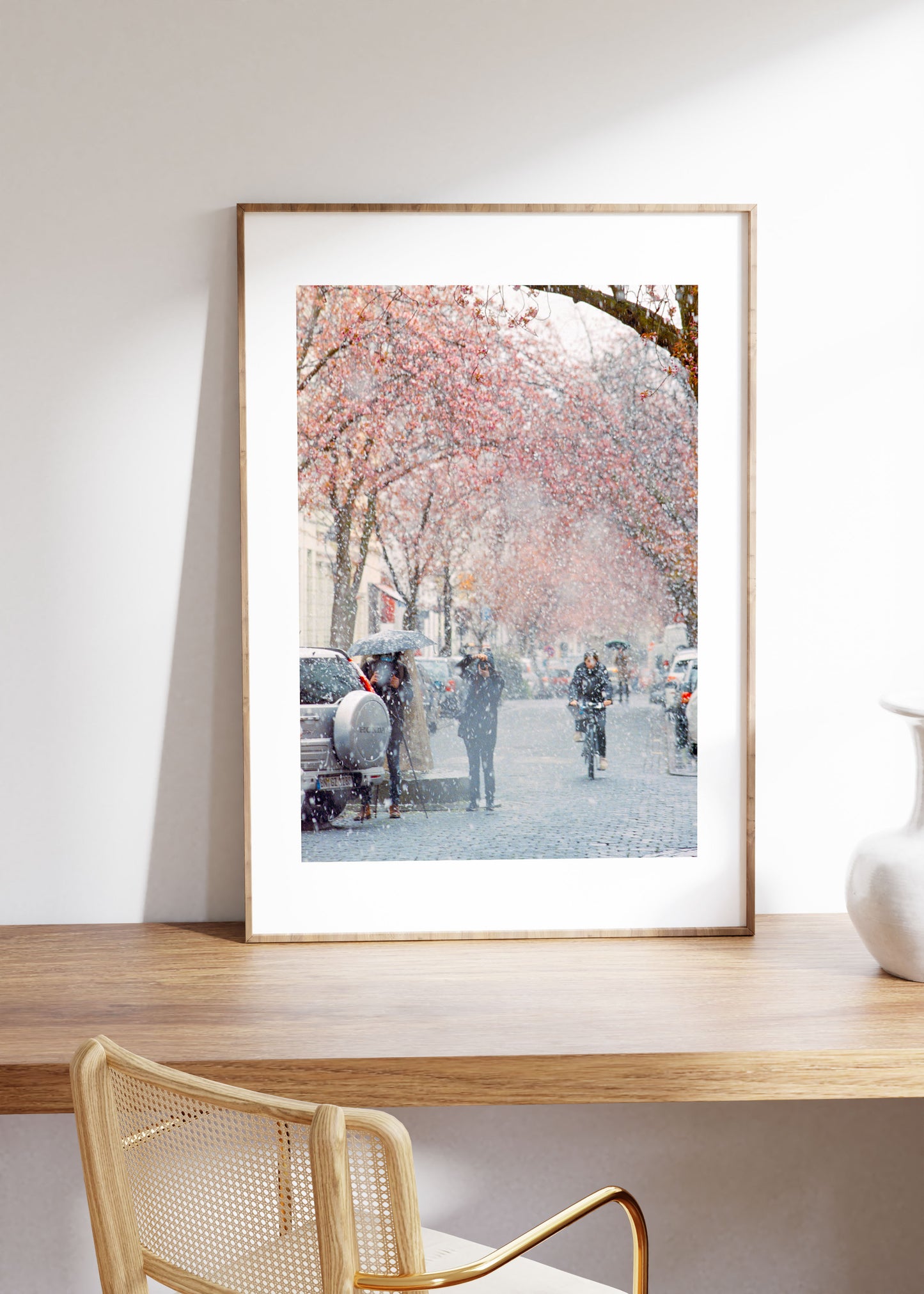 Gerahmter Kunstdruck "Kirschblüte Bonn 2"