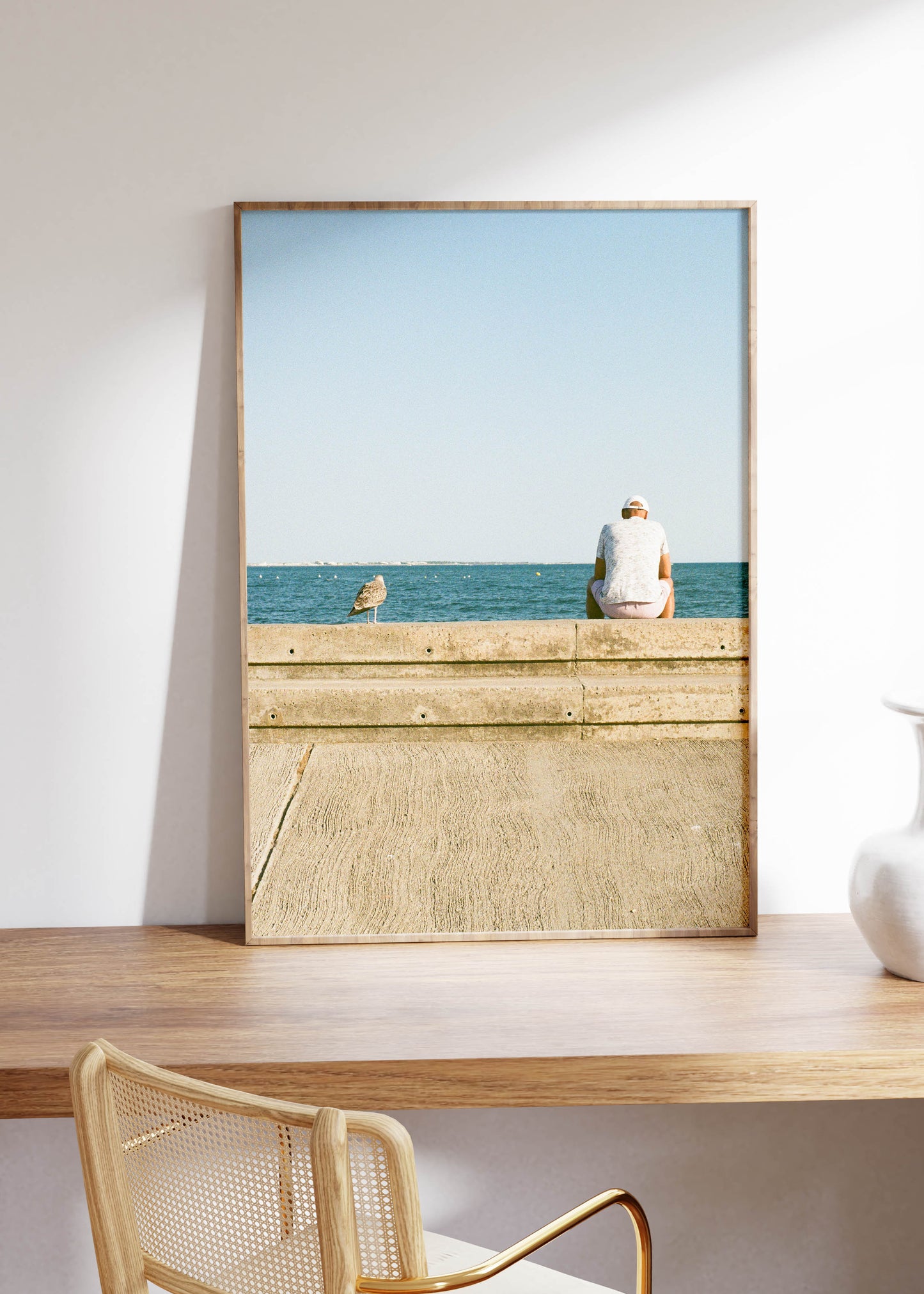 Gerahmter Kunstdruck "What a day, huh?"