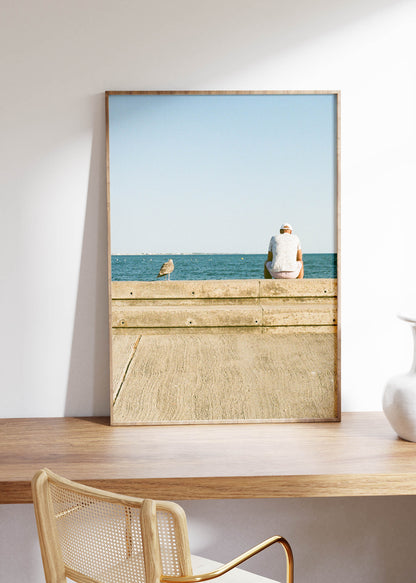 Gerahmter Kunstdruck "What a day, huh?"
