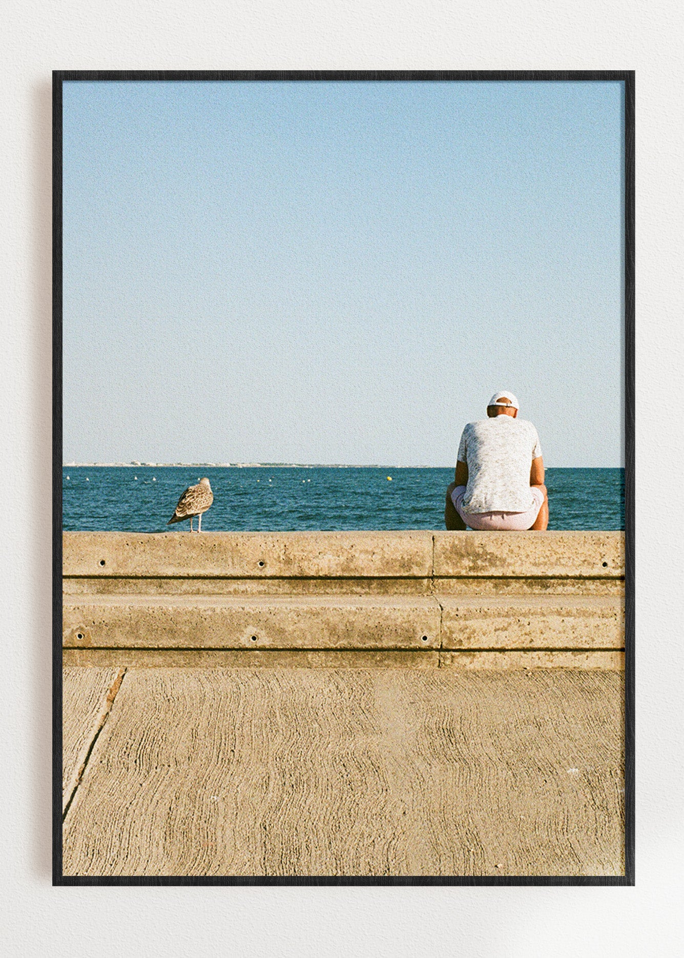 Gerahmter Kunstdruck "What a day, huh?"