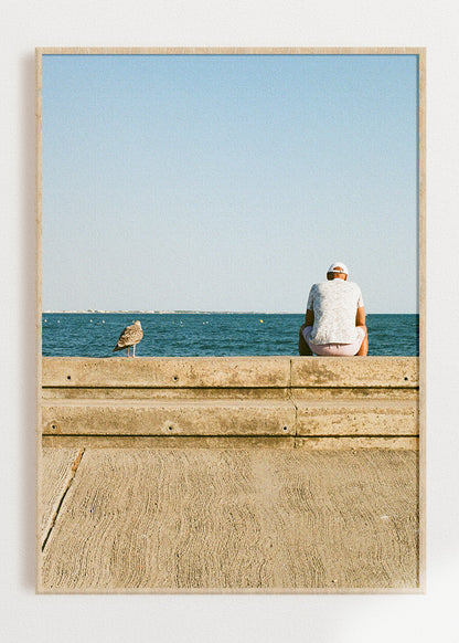 Gerahmter Kunstdruck "What a day, huh?"