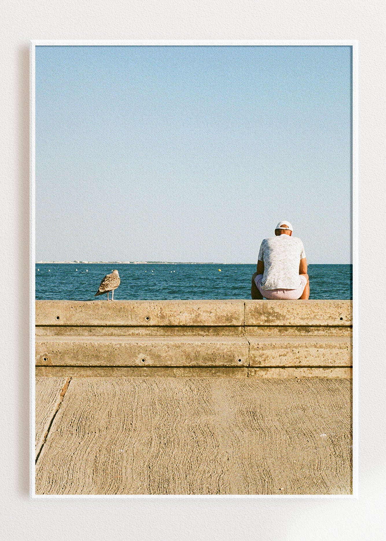 Gerahmter Kunstdruck "What a day, huh?"