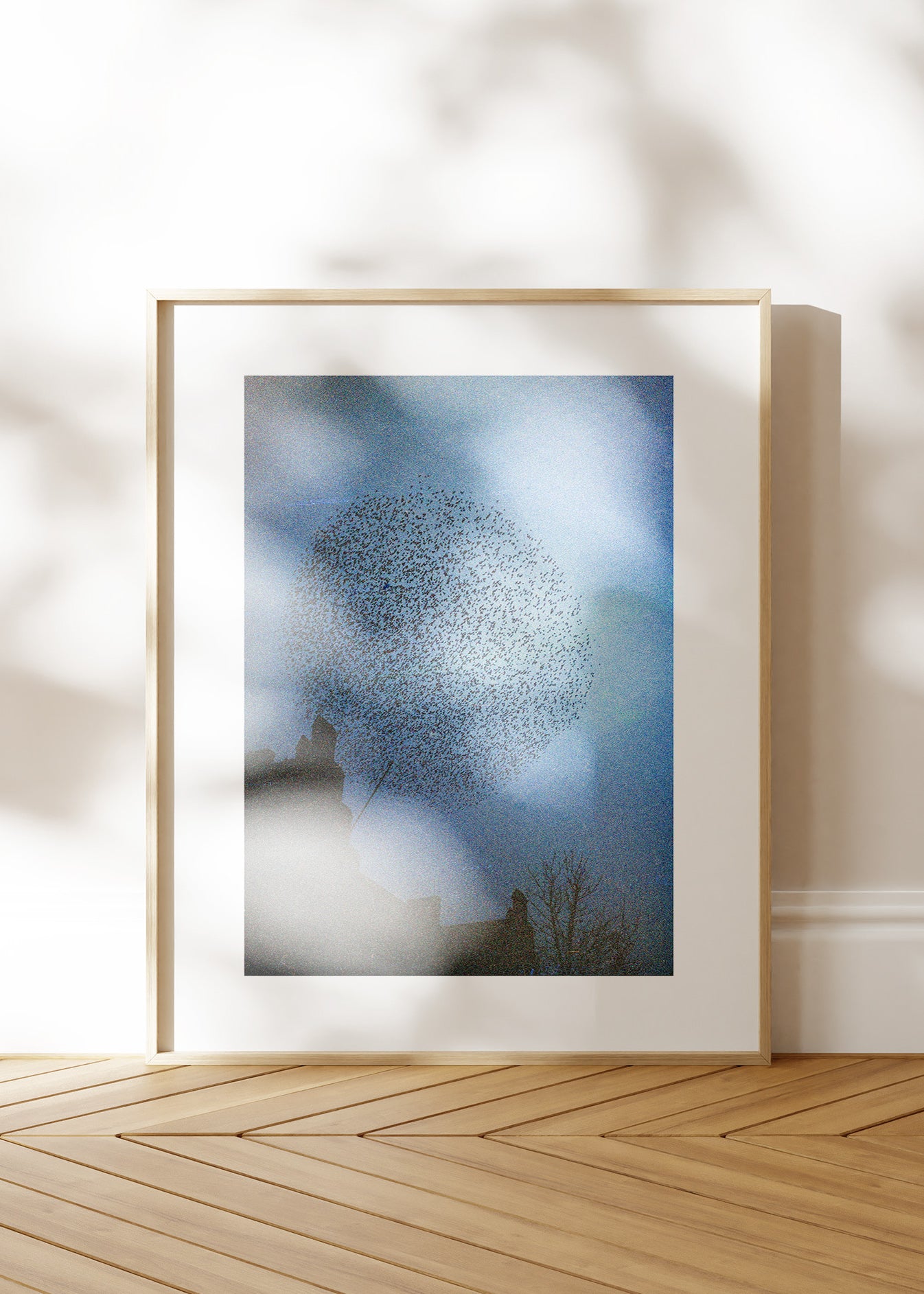 Gerahmter Kunstdruck "Murmuration"