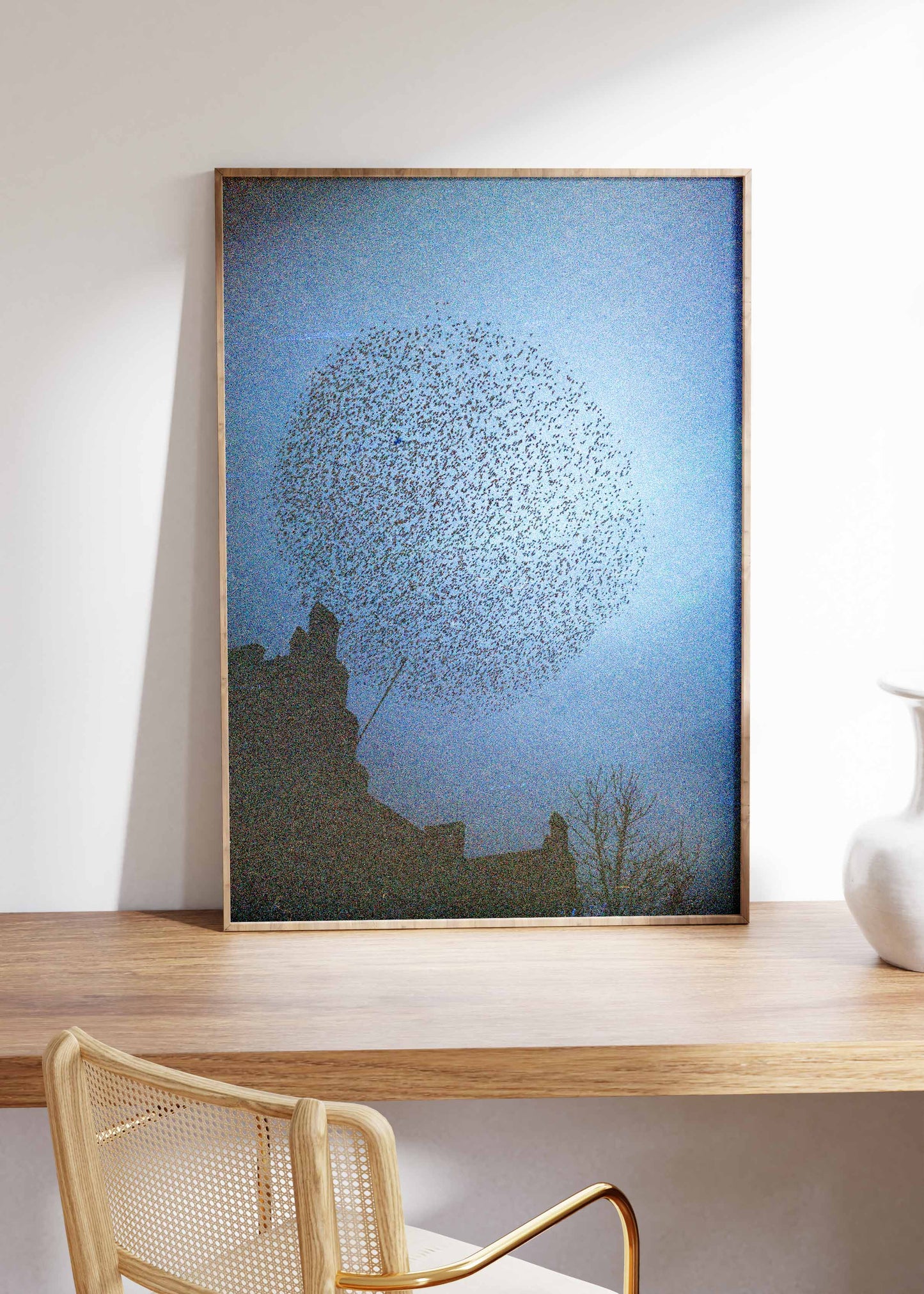 Gerahmter Kunstdruck "Murmuration"
