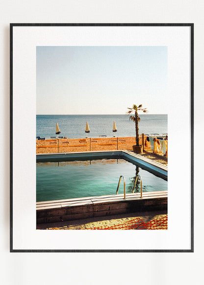Gerahmter Kunstdruck "Pool"