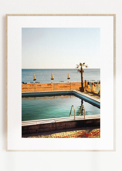 Gerahmter Kunstdruck "Pool"