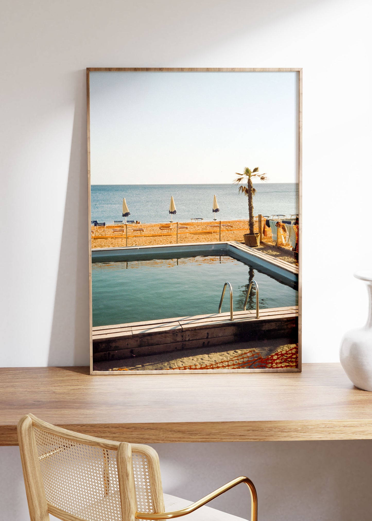 Gerahmter Kunstdruck "Pool"