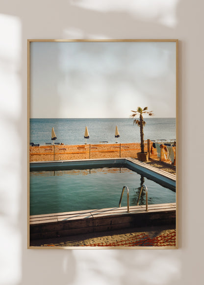 Gerahmter Kunstdruck "Pool"