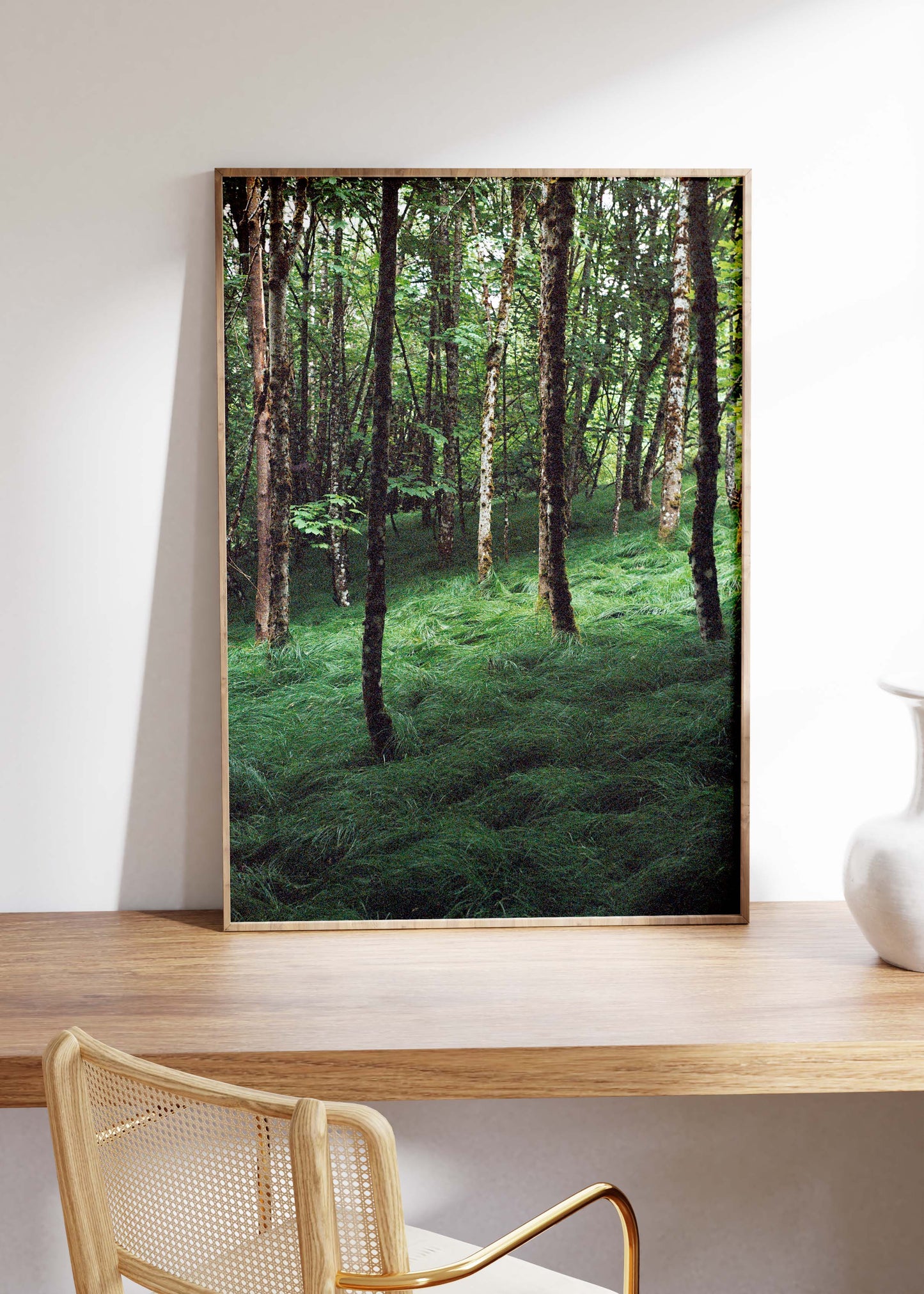 Gerahmter Kunstdruck "Verwunschener Wald 1"