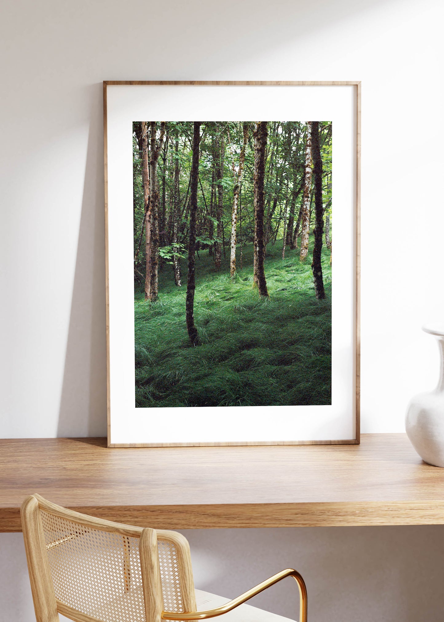 Gerahmter Kunstdruck "Verwunschener Wald 1"