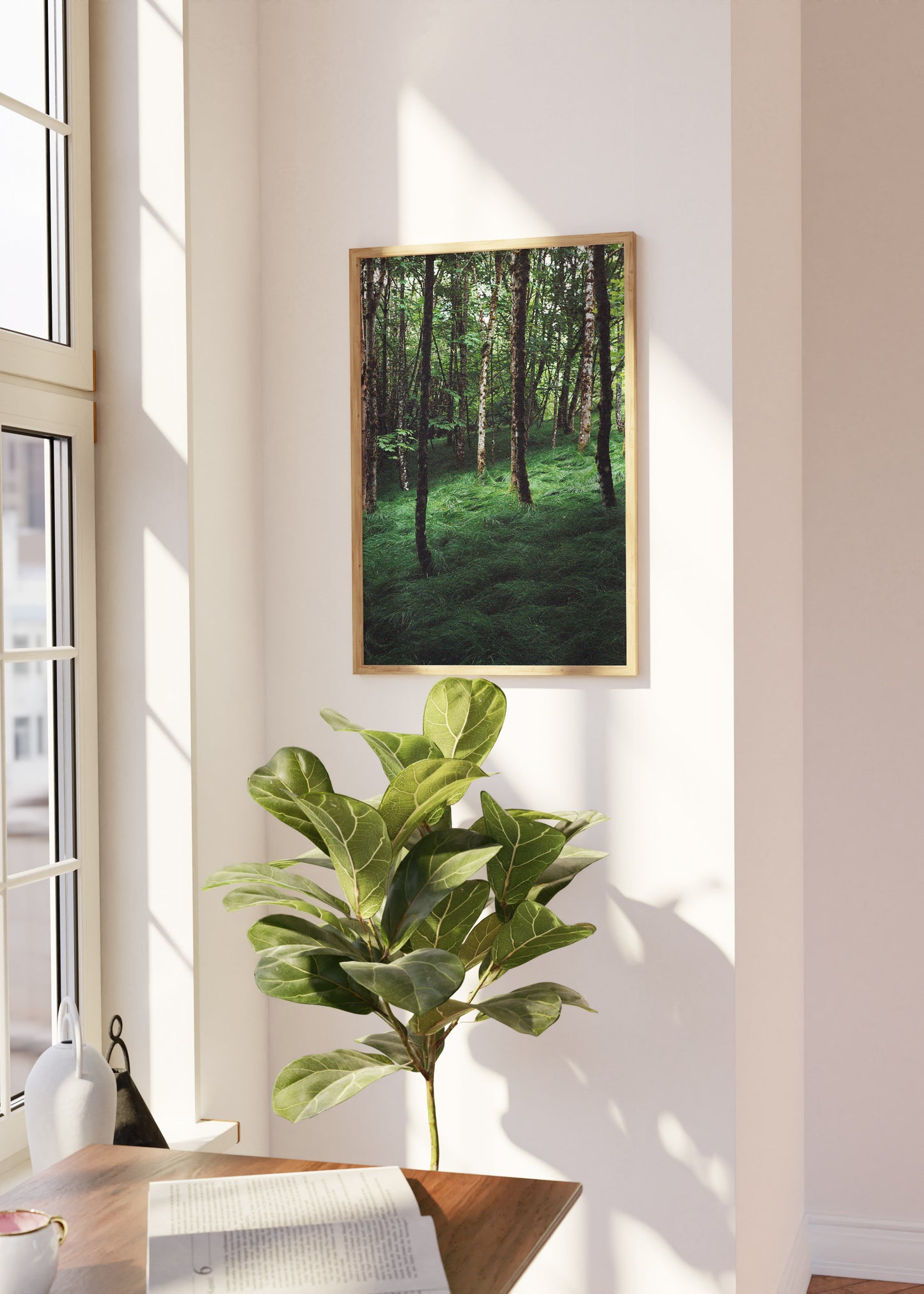 Gerahmter Kunstdruck "Verwunschener Wald 1"