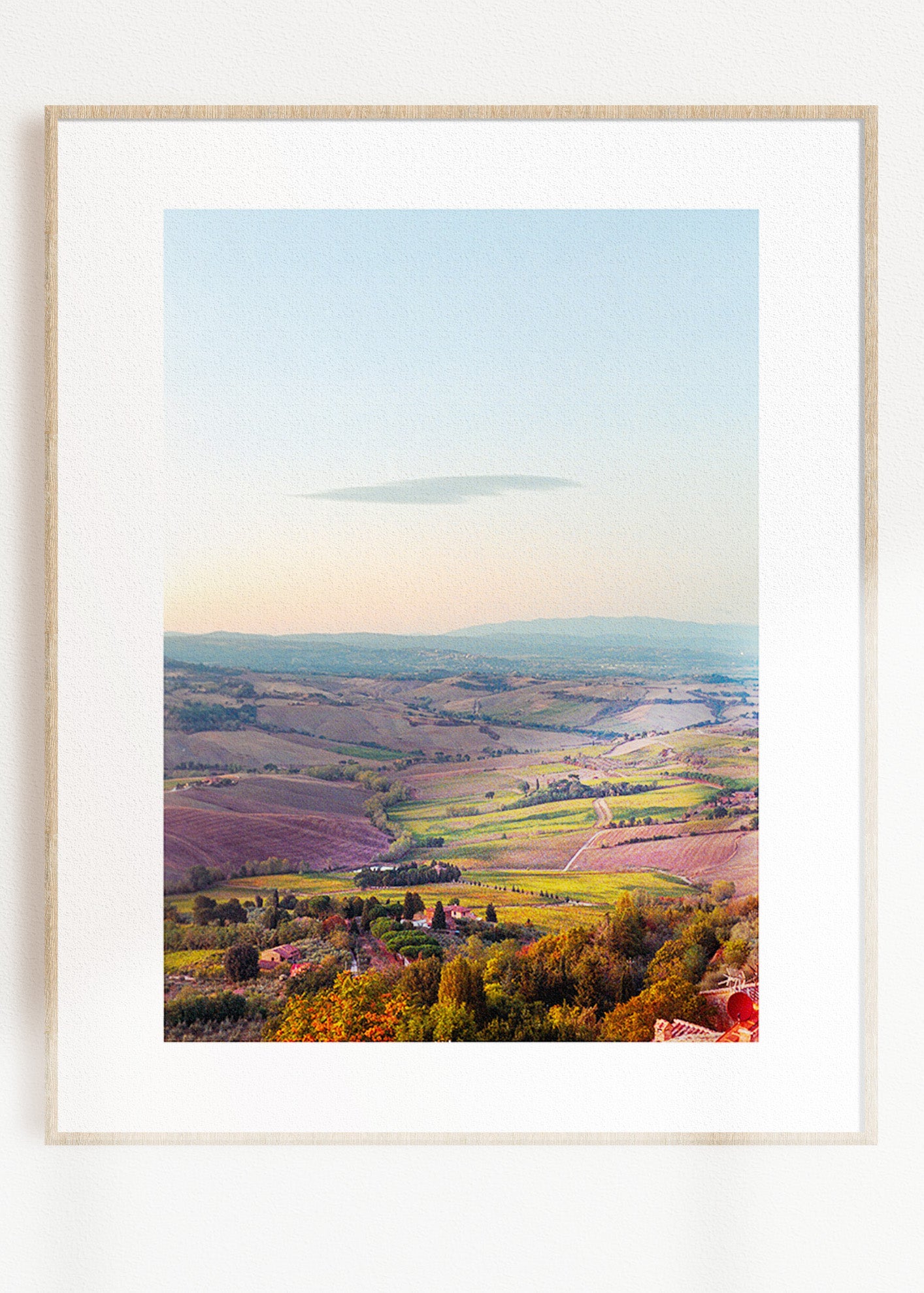 Gerahmter Kunstdruck "Toskana"