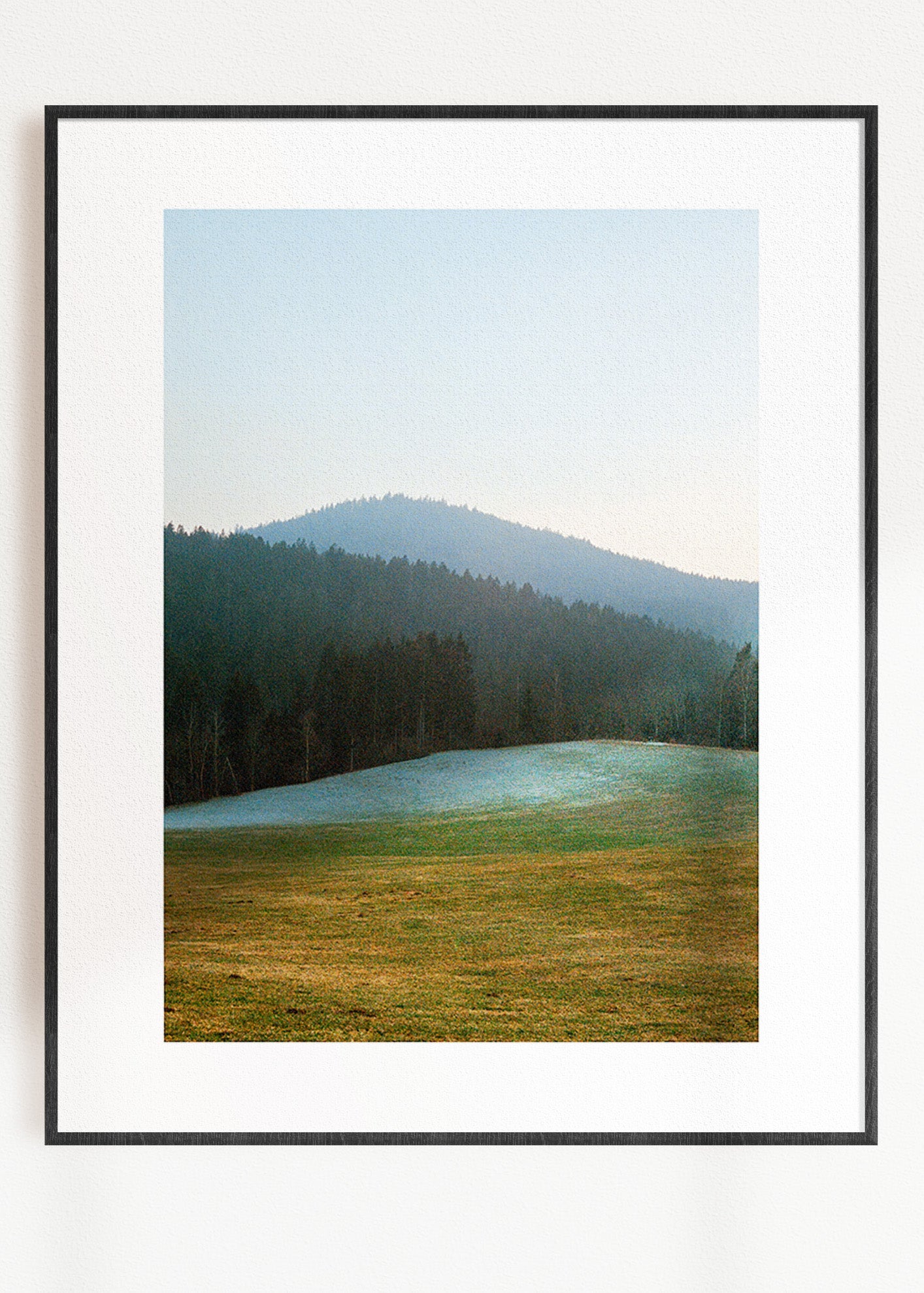 Gerahmter Kunstdruck "Wald, Linien"