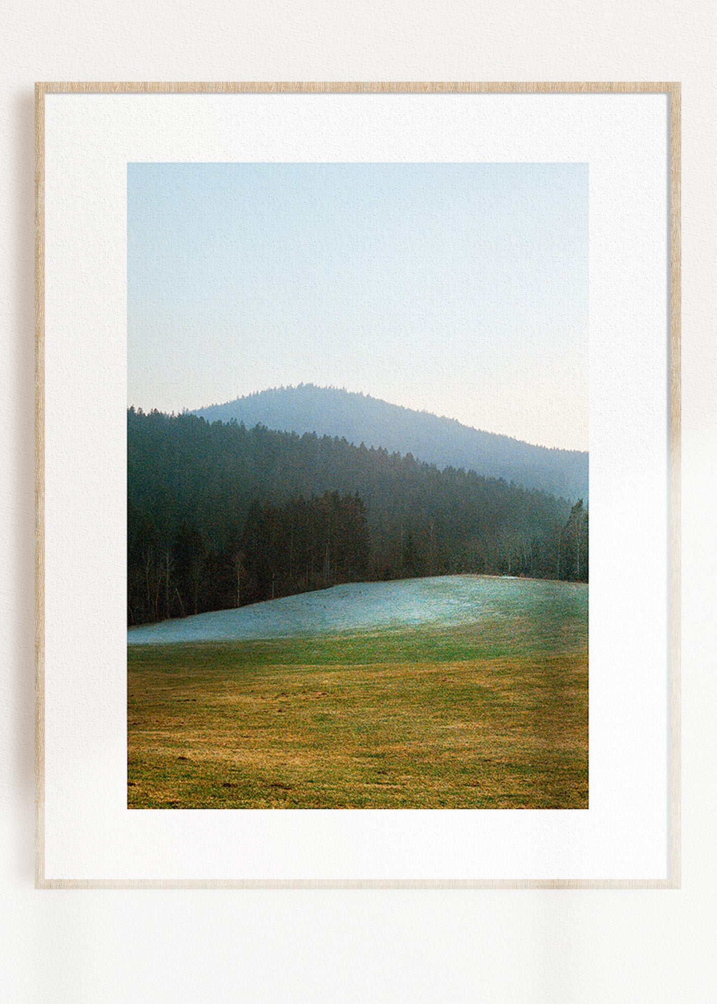 Gerahmter Kunstdruck "Wald, Linien"